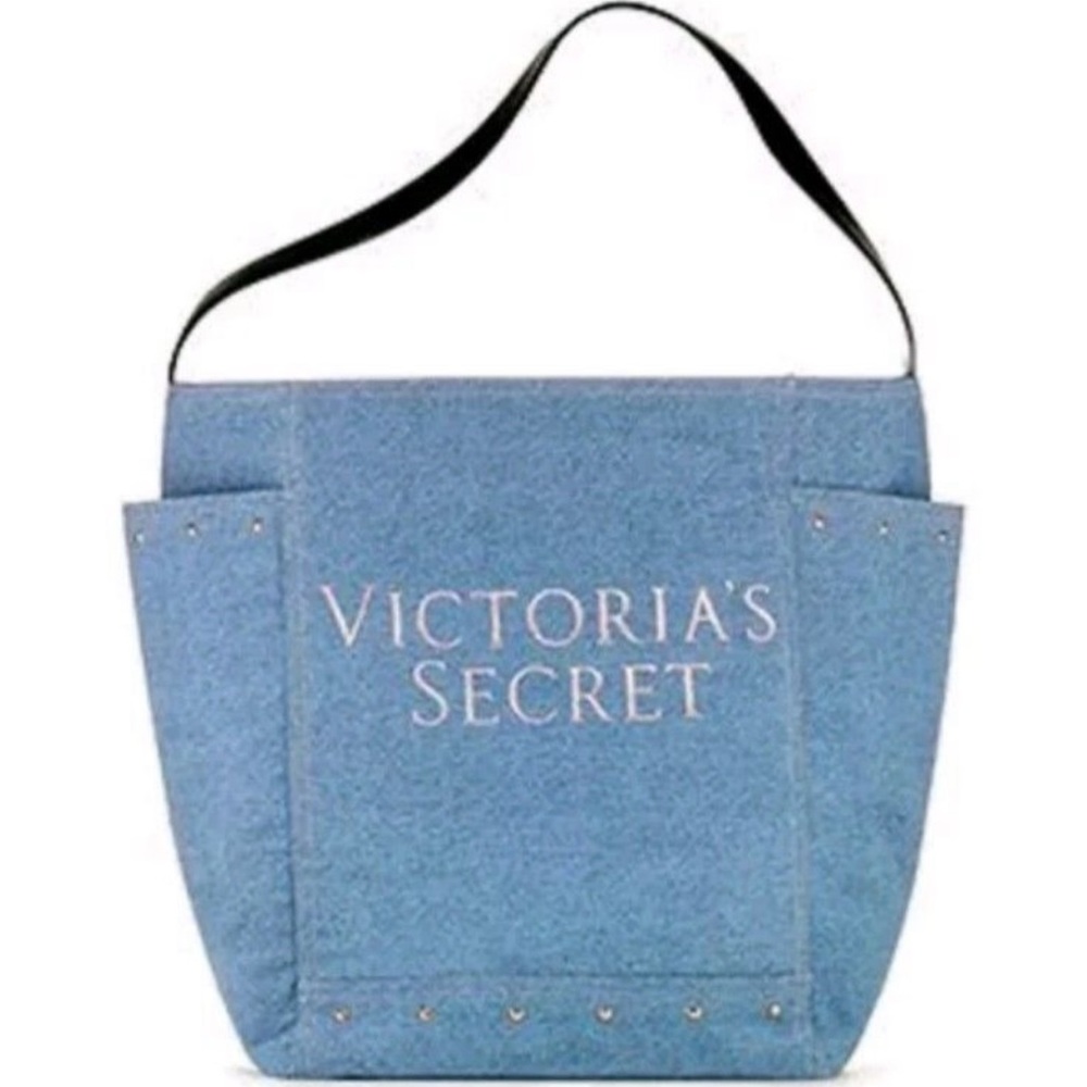 🧚‍♀️ Victoria’s Secret Lined Jean Bag Tote 🧚‍♀️